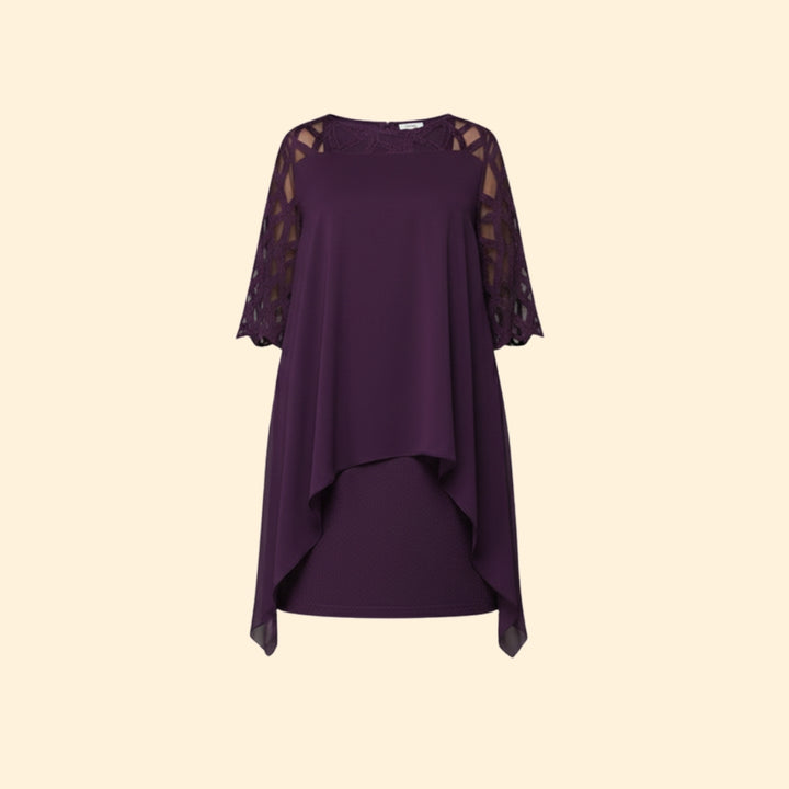 Women’s Dress with Flowy Cut-Out Sleeves