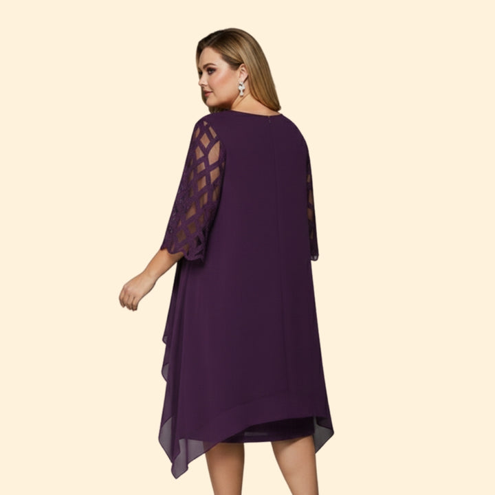 Women’s Dress with Flowy Cut-Out Sleeves