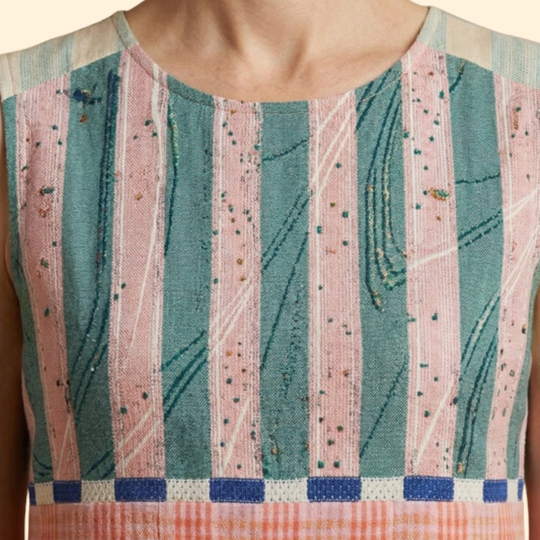 Women’s Dress with Vertical Striped