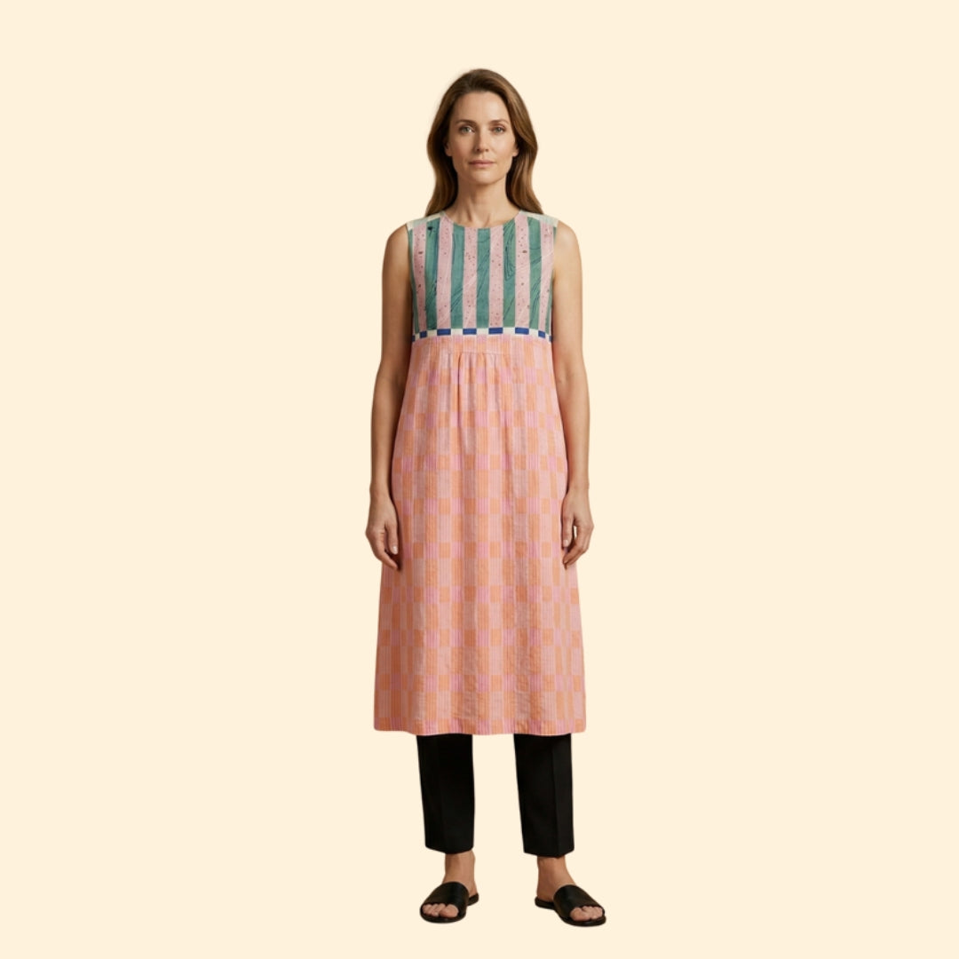 Women’s Dress with Vertical Striped