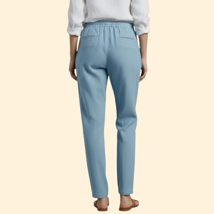 Women’s Easy Fit Trousers with Drawstring Waist
