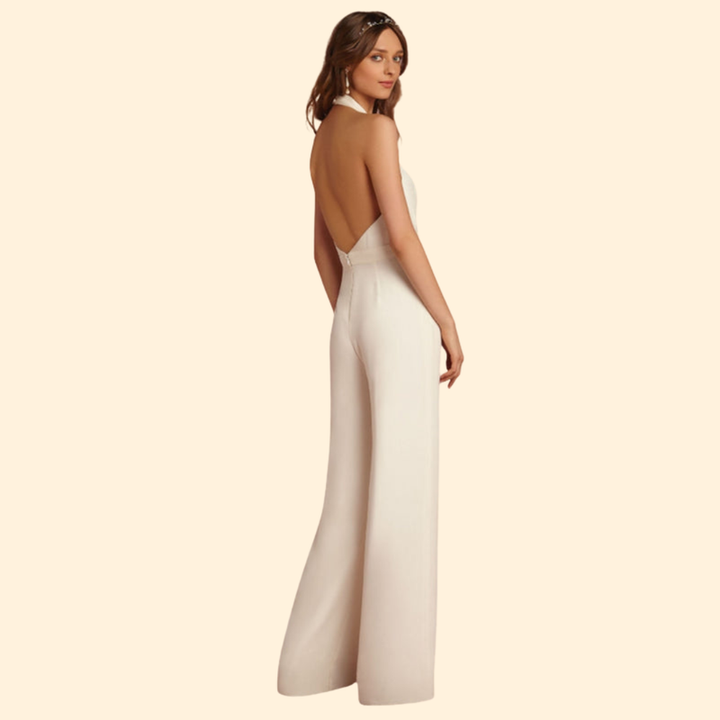 Women’s Sleeveless Jumpsuit Pleated Design