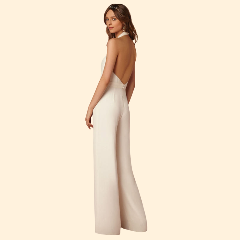 Women’s Sleeveless Jumpsuit Pleated Design