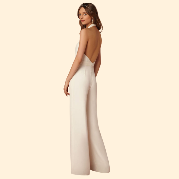 Women’s Sleeveless Jumpsuit Pleated Design