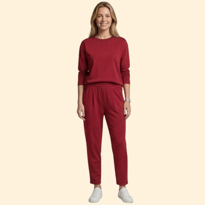 Women’s Two Piece Set with Long Sleeve Top