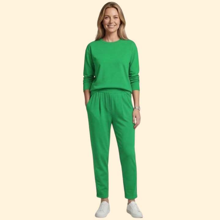 Women’s Two Piece Set with Long Sleeve Top
