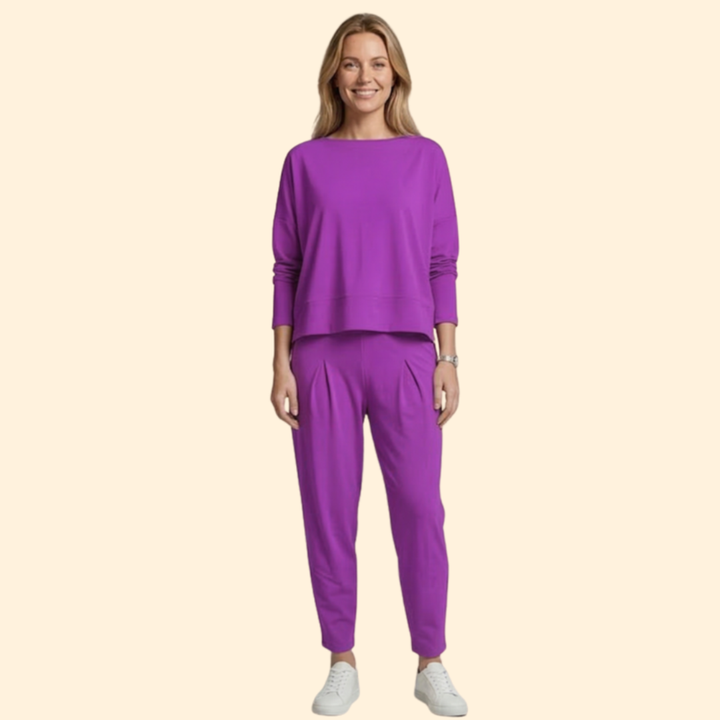 Women’s Two Piece Set with Long Sleeve Top