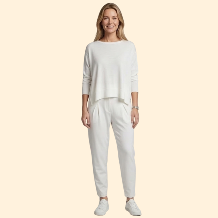 Women’s Two Piece Set with Long Sleeve Top