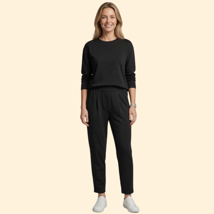 Women’s Two Piece Set with Long Sleeve Top