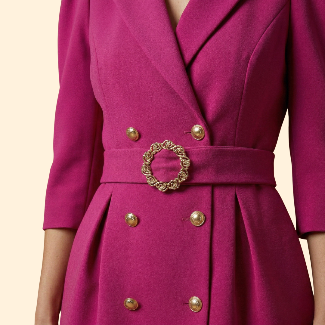 Women's Elegant Buttoned Blazer Dress