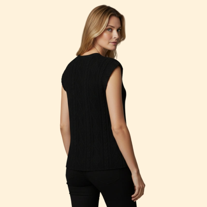 Women's Elegant Jacquard Lace Detail T-Shirt