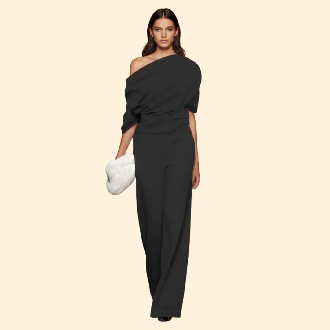 Women's Elegant Jumpsuit Off-Shoulder Design