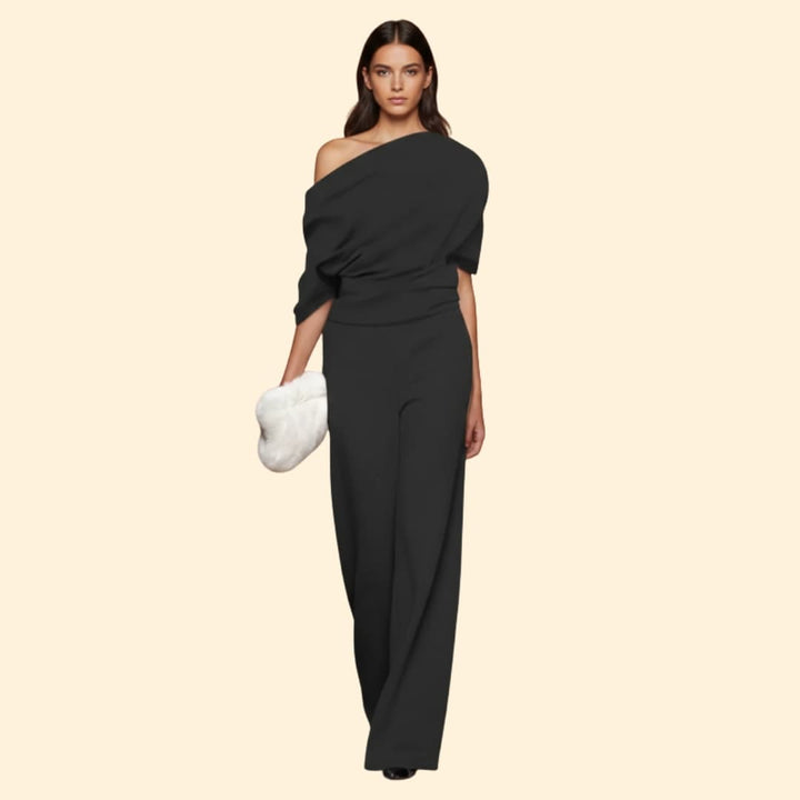 Women's Elegant Jumpsuit Off-Shoulder Design