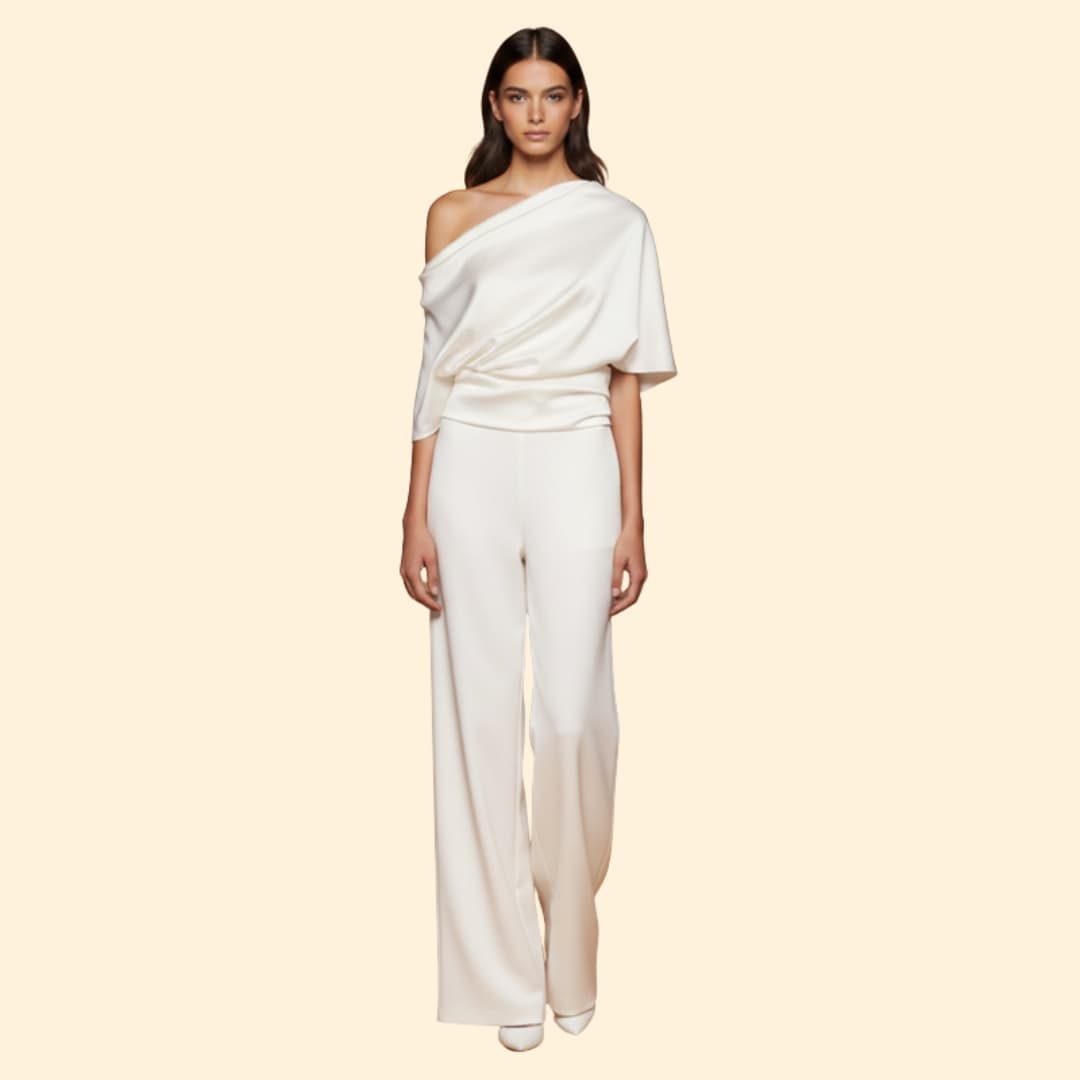 Women's Elegant Jumpsuit Off-Shoulder Design
