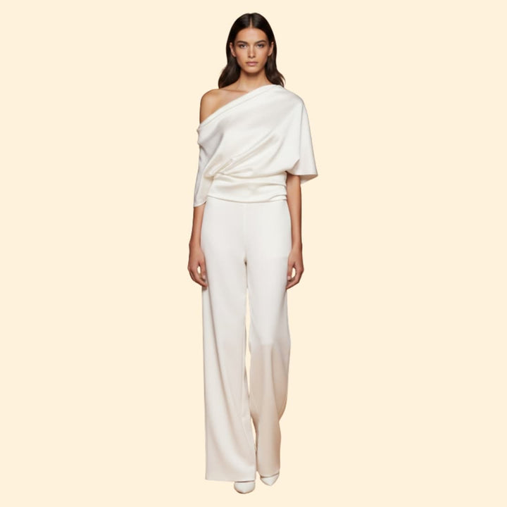 Women's Elegant Jumpsuit Off-Shoulder Design