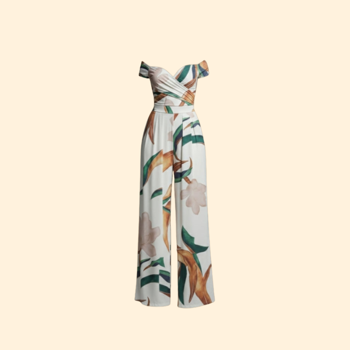 Women’s Elegant Jumpsuit Wrap Bodice