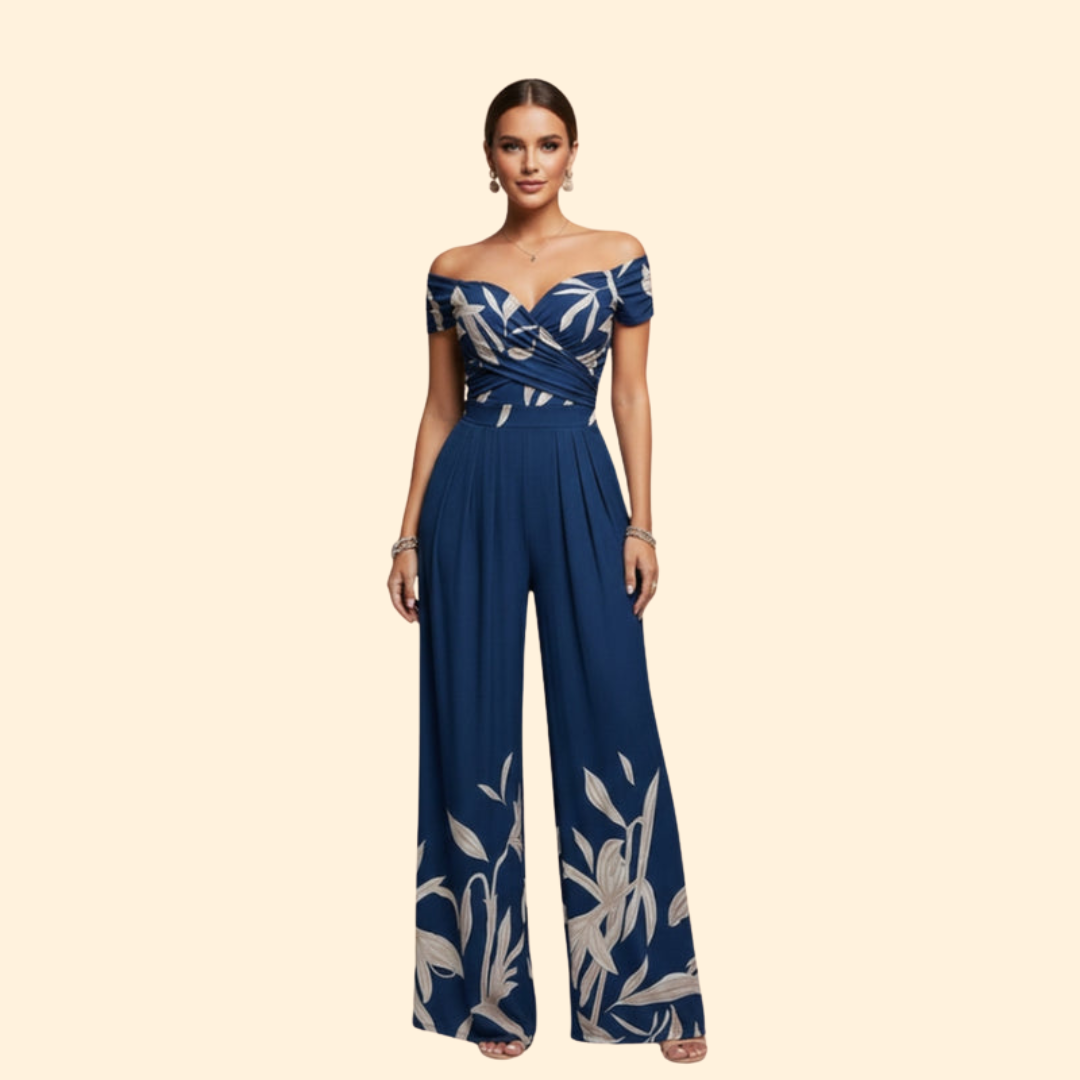 Women’s Elegant Jumpsuit Wrap Bodice