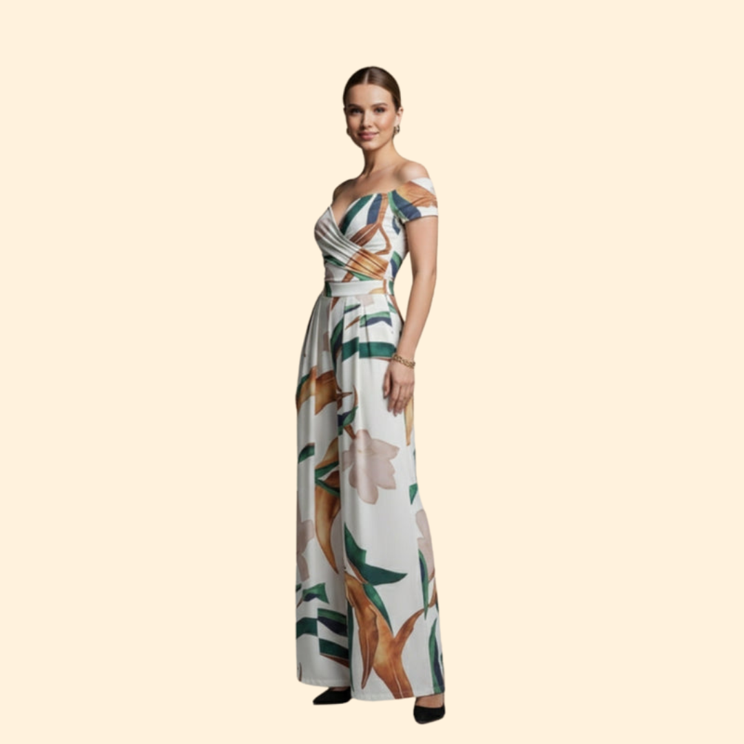 Women’s Elegant Jumpsuit Wrap Bodice