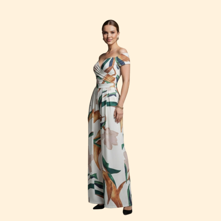 Women’s Elegant Jumpsuit Wrap Bodice