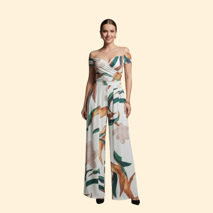 Women’s Elegant Jumpsuit Wrap Bodice