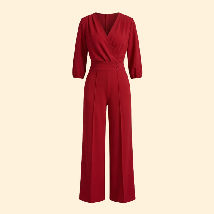 Women’s Elegant Jumpsuit with Button Detail