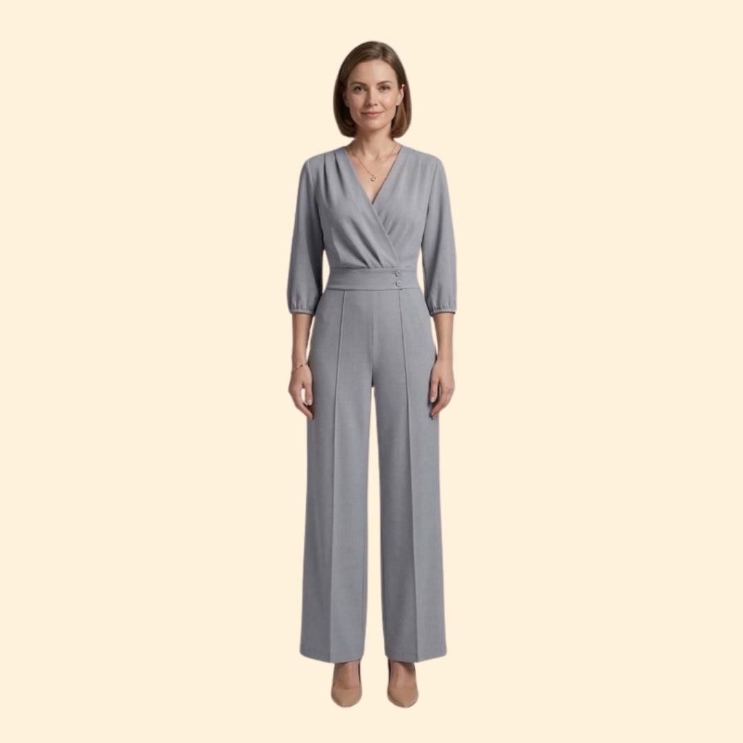 Women’s Elegant Jumpsuit with Button Detail