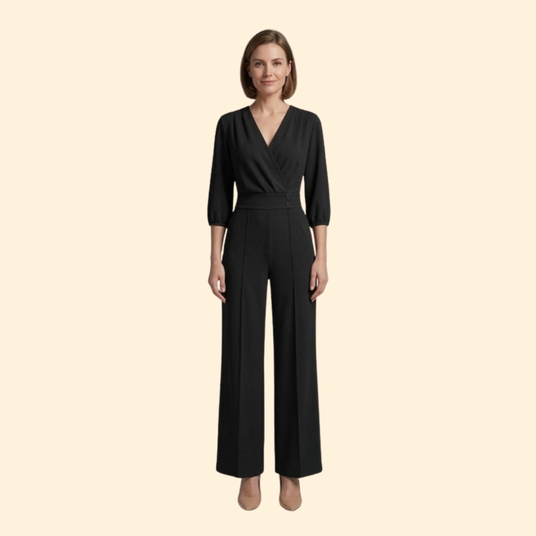 Women’s Elegant Jumpsuit with Button Detail