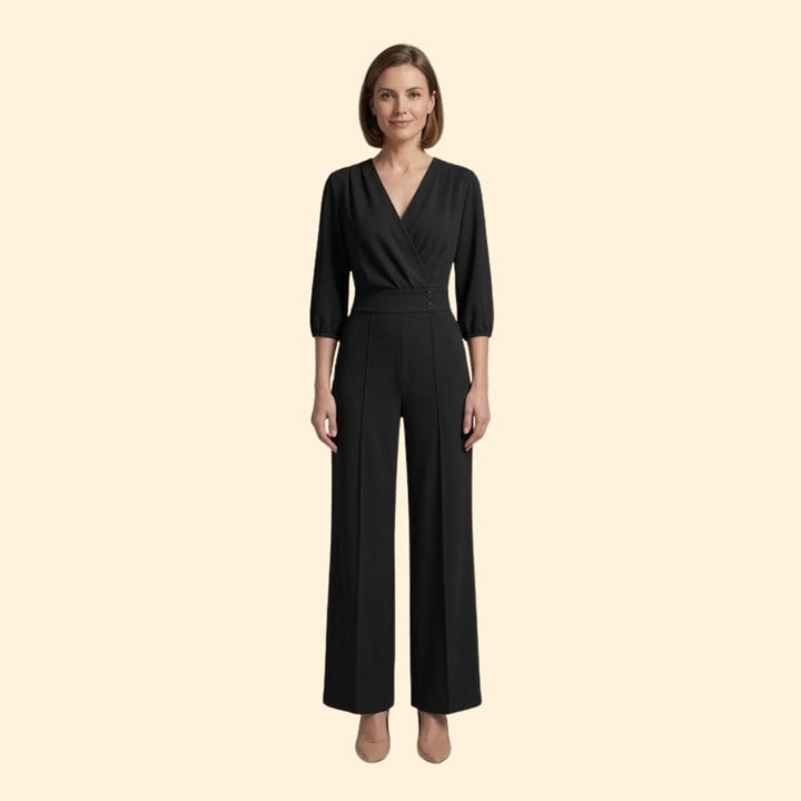 Women’s Elegant Jumpsuit with Button Detail