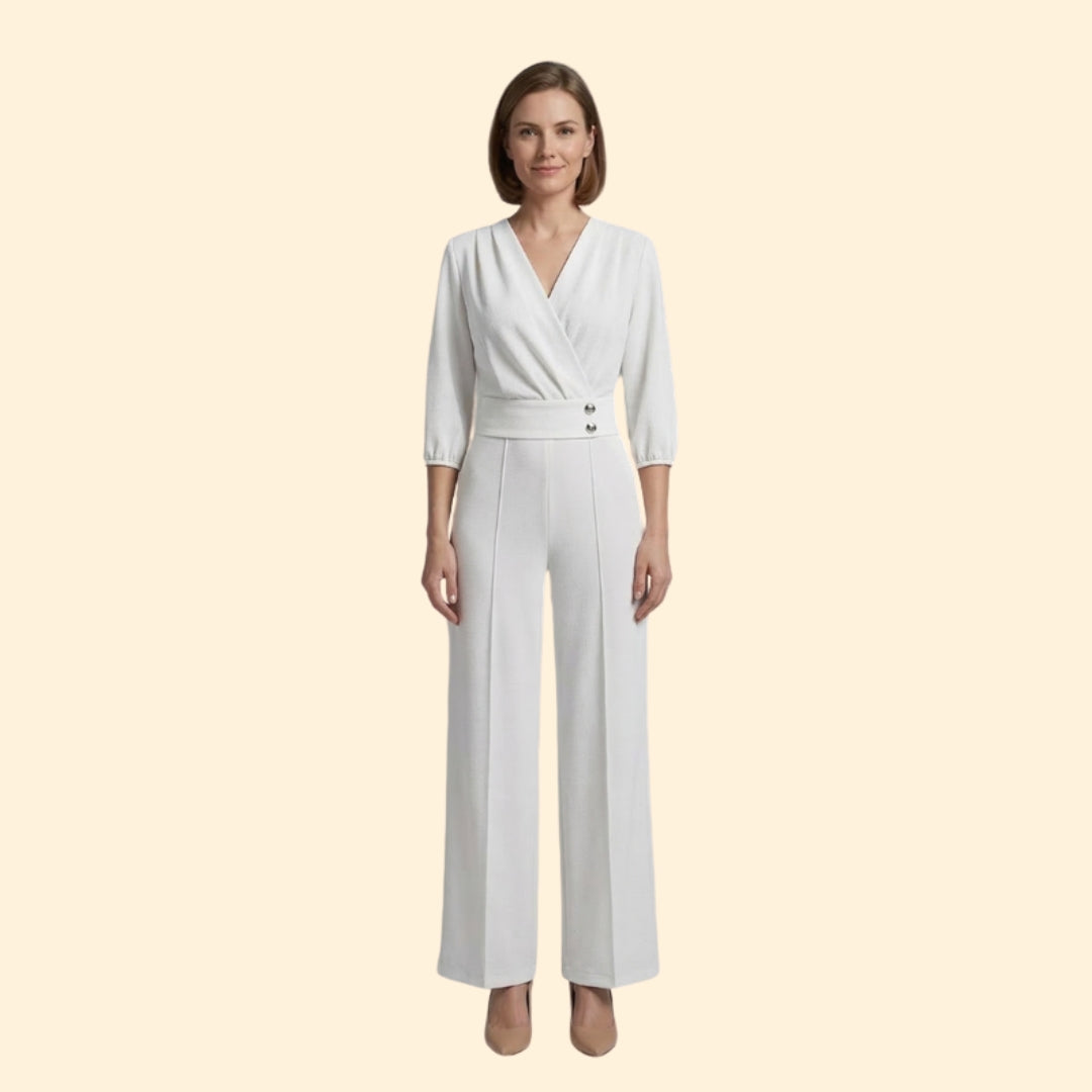 Women’s Elegant Jumpsuit with Button Detail