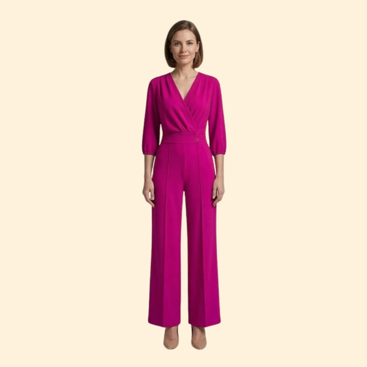 Women’s Elegant Jumpsuit with Button Detail