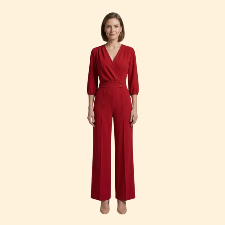 Women’s Elegant Jumpsuit with Button Detail