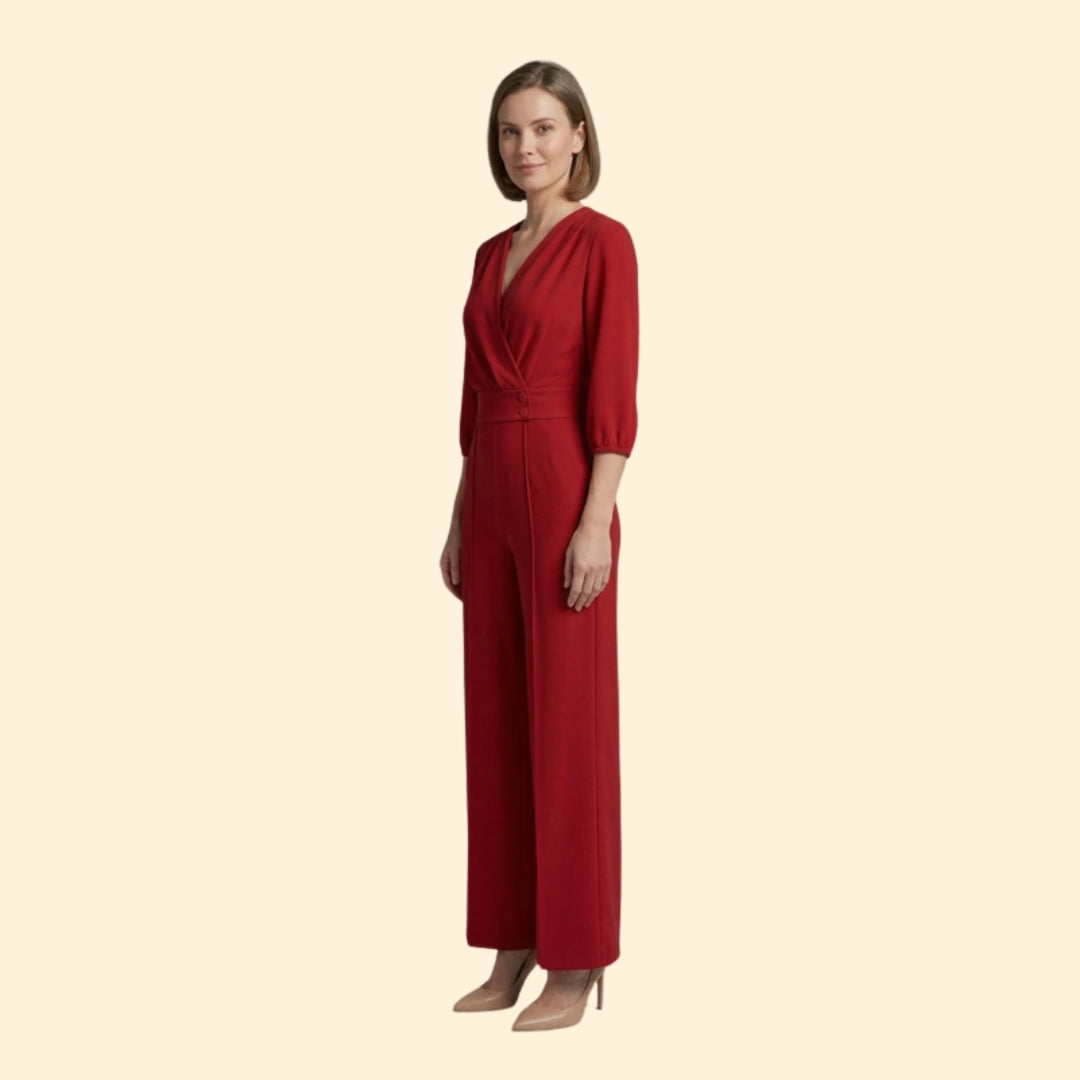 Women’s Elegant Jumpsuit with Button Detail