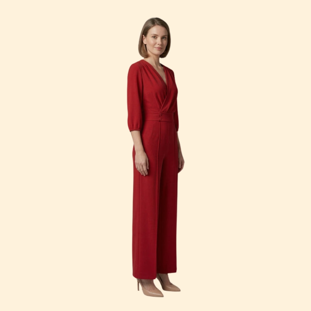 Women’s Elegant Jumpsuit with Button Detail