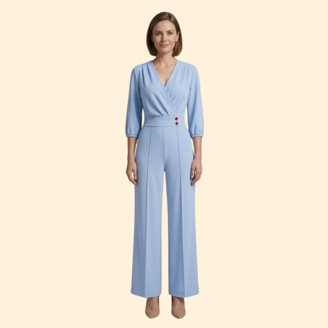 Women’s Elegant Jumpsuit with Button Detail