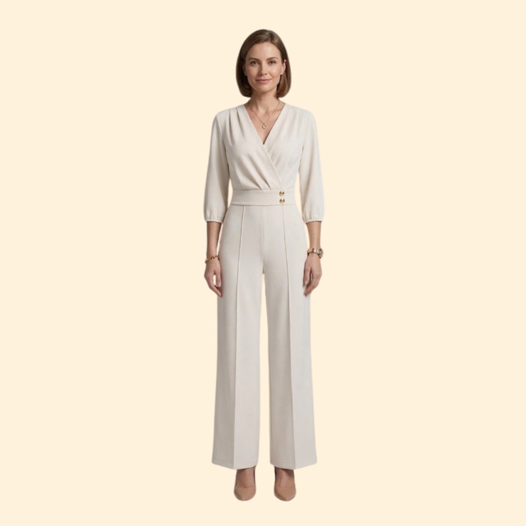 Women’s Elegant Jumpsuit with Button Detail