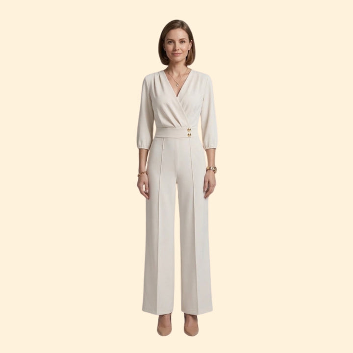 Women’s Elegant Jumpsuit with Button Detail