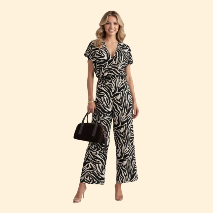 Women’s Elegant Jumpsuit with Flowing Sleeves