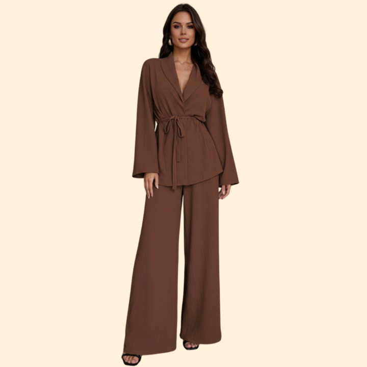 Women’s Elegant Jumpsuit with Waist Belt