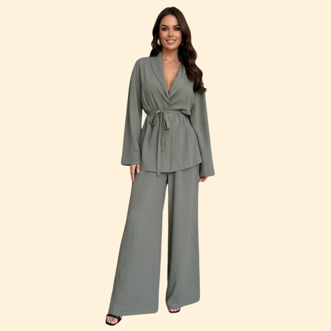Women’s Elegant Jumpsuit with Waist Belt