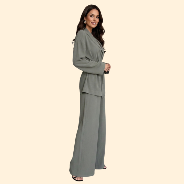Women’s Elegant Jumpsuit with Waist Belt