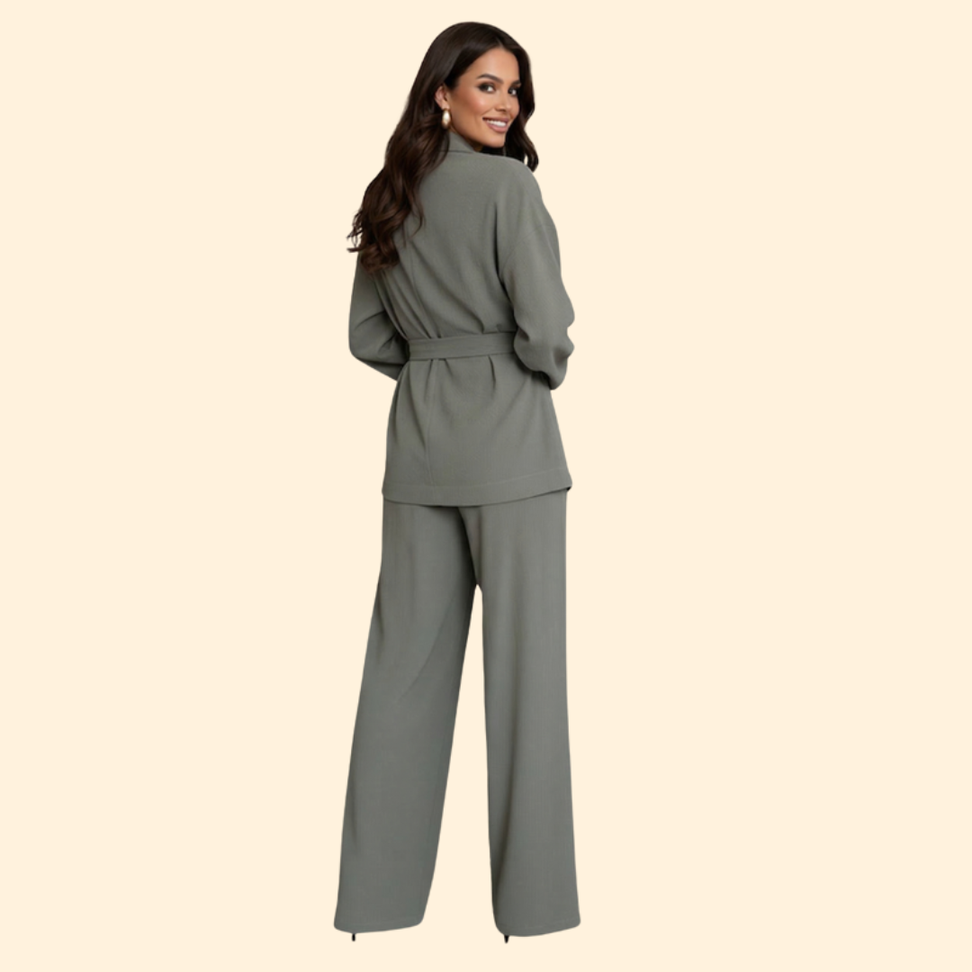 Women’s Elegant Jumpsuit with Waist Belt