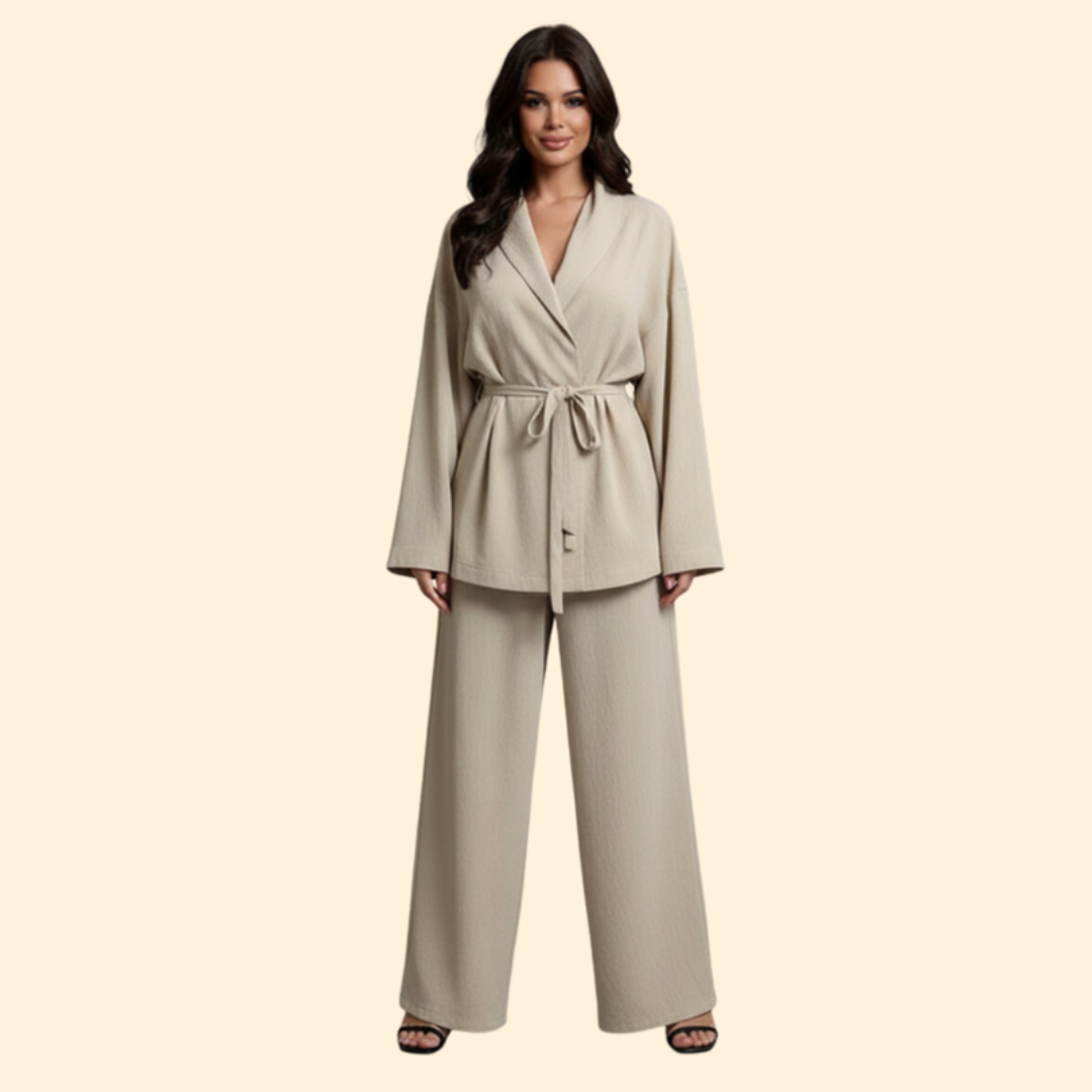 Women’s Elegant Jumpsuit with Waist Belt