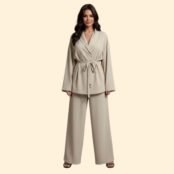 Women’s Elegant Jumpsuit with Waist Belt