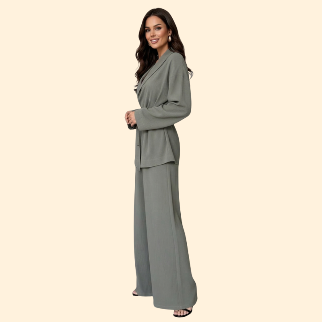 Women’s Elegant Jumpsuit with Waist Belt