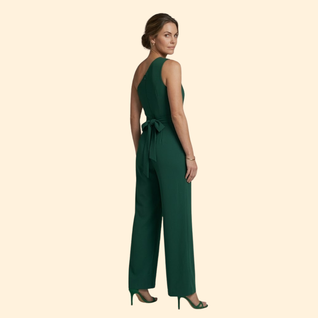 Women’s Elegant Jumpsuit with Waist Tie