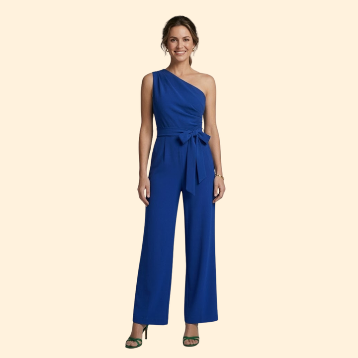 Women’s Elegant Jumpsuit with Waist Tie