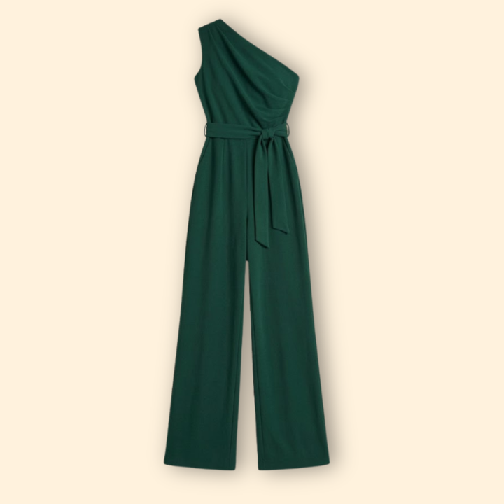 Women’s Elegant Jumpsuit with Waist Tie