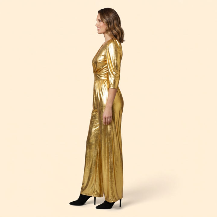Women’s Elegant Jumpsuit with Wide Leg Pants