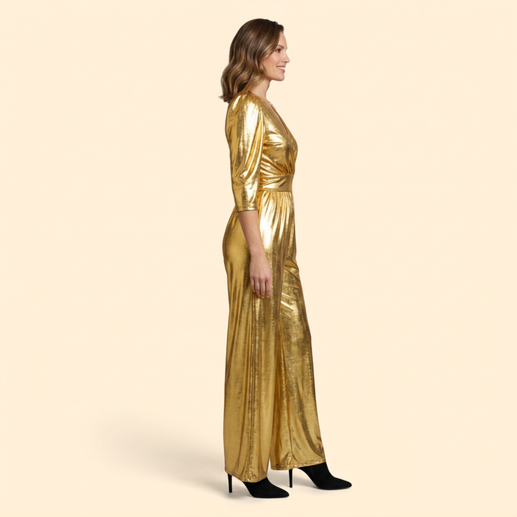 Women’s Elegant Jumpsuit with Wide Leg Pants