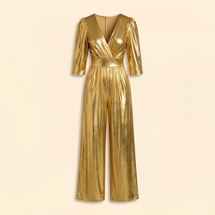 Women’s Elegant Jumpsuit with Wide Leg Pants
